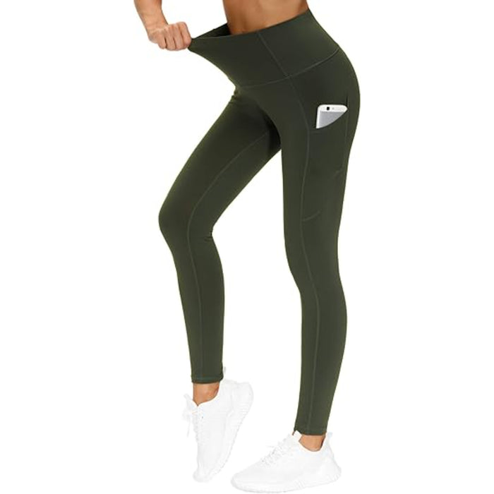 Stretchable Yoga Pants With Pockets For Workout And Running