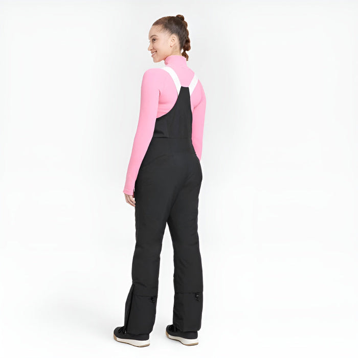 Bib Pants With Adjustable Straps And Zippered Pockets