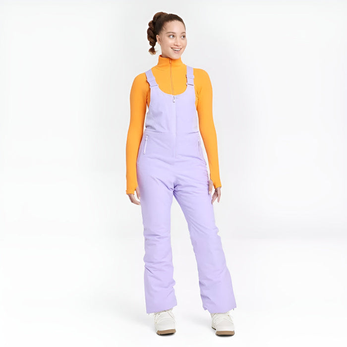 Bib Pants With Adjustable Straps And Zippered Pockets