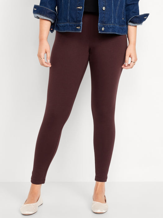 Women's High Waisted Fleece Lined Leggings