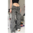 Women's Straight Oversize Cargo Pants With Pockets