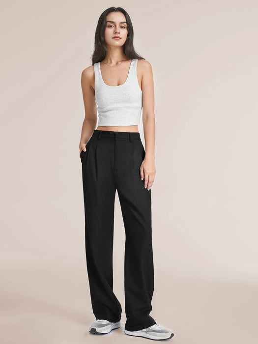 Buy Love & Roses Black High Waist Wide Leg Tailored Trousers from Next  Hungary