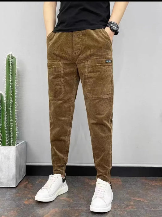 High Street Mens Straight Cargo Pants Mens With Multi Pockets