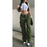 Women's Straight Baggy Cargo Pants With Pockets