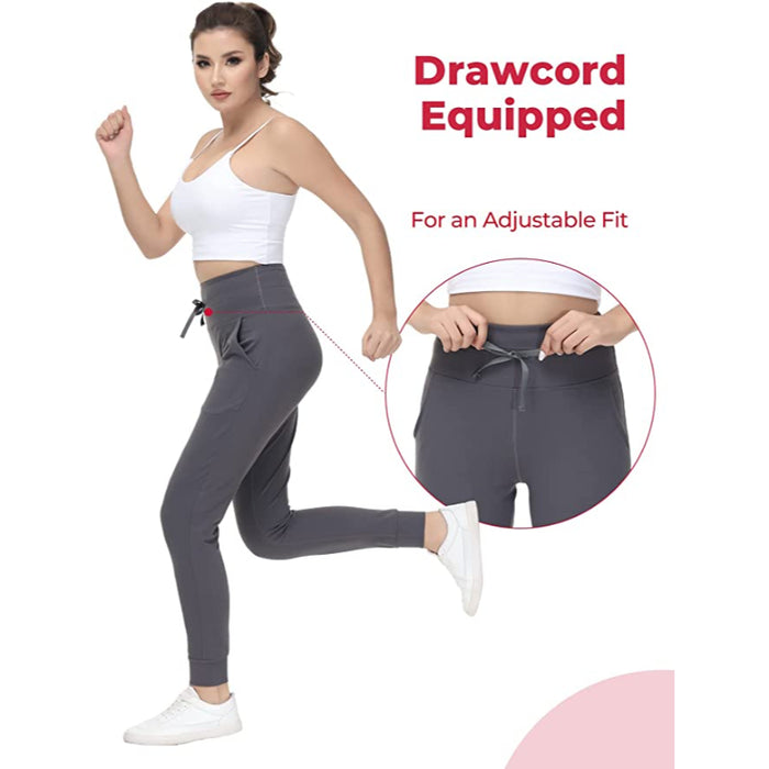Buttery Soft Sweatpants For Women With 2 Deep Pockets, Tapered Joggers With Drawcord For Athletic Casual Winter