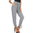 Women High Waist Casual Pencil Pants With Bow-Knot Pockets
