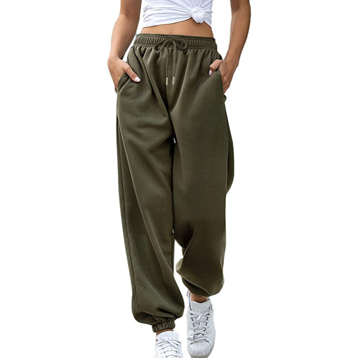Women's High Rise Brown Athletic Jogger