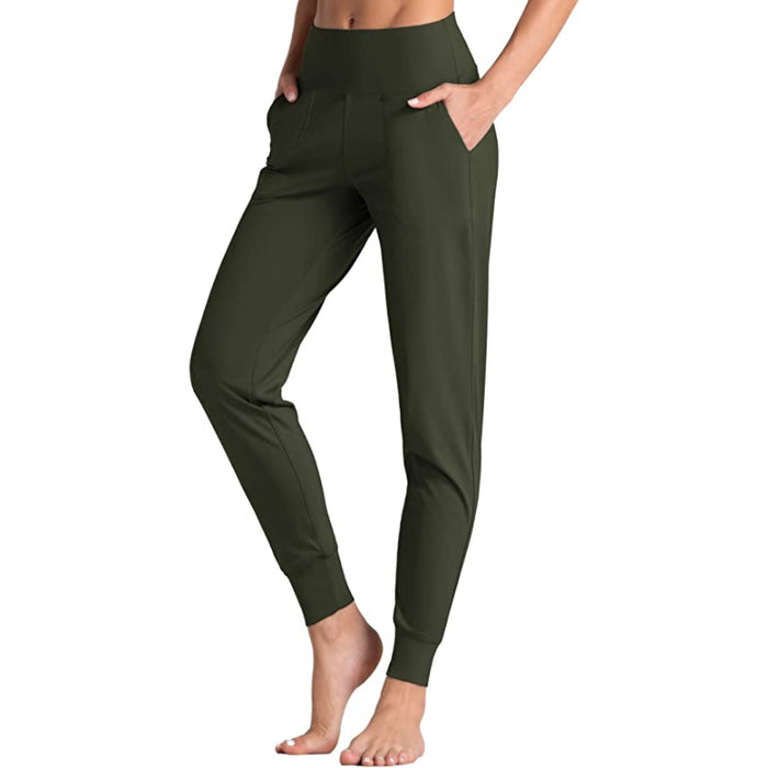 Joggers For Women High Waist Active Sweatpants Lightweight Tapered Lounge Yoga Athletic Pants With Pockets