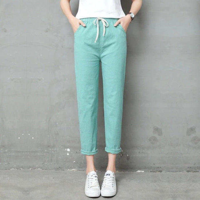 Summer Cotton Linen Pants For Women