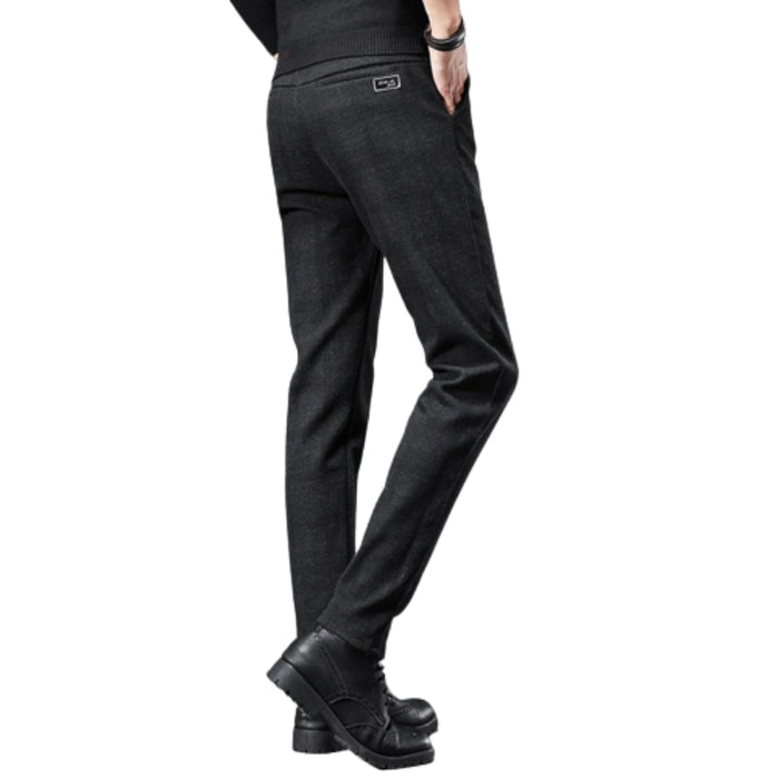 Plaid Work Stretch Pants For Men