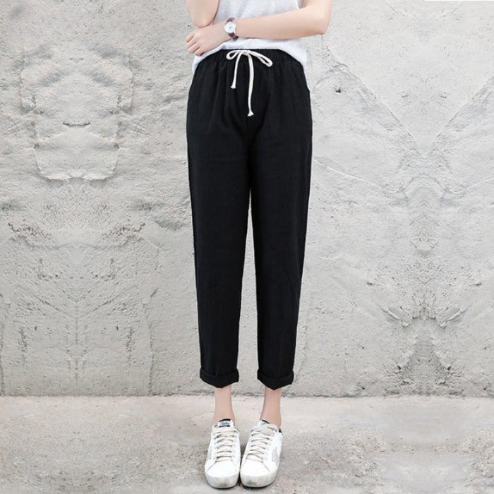 Summer Cotton Linen Pants For Women