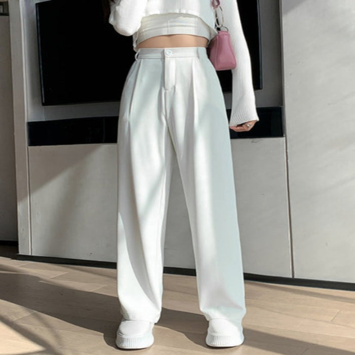 Casual High Waist Loose Fit Wide Leg Pants For Women — Legletic