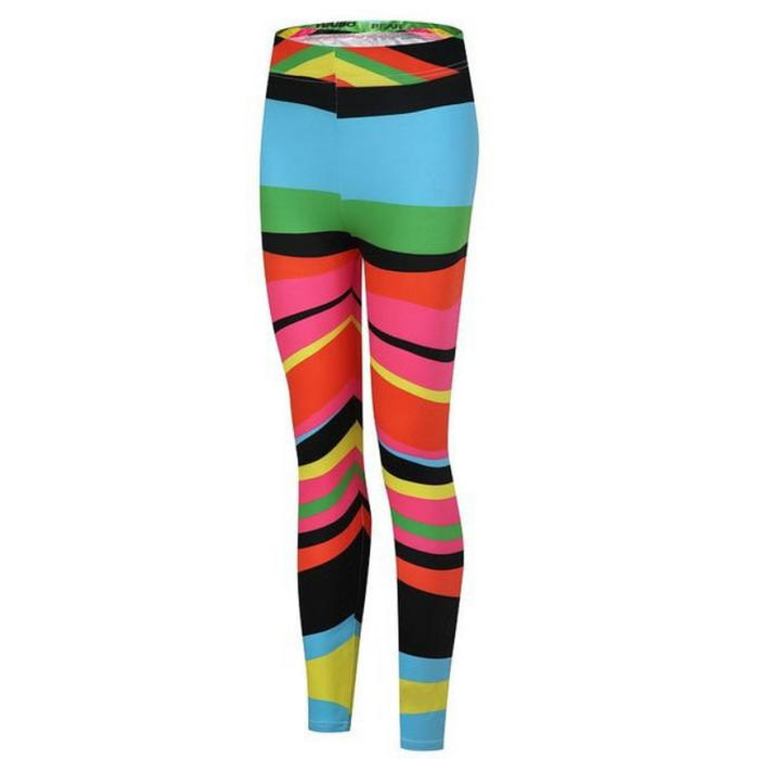 Colorful Line Abstract Printed Leggings