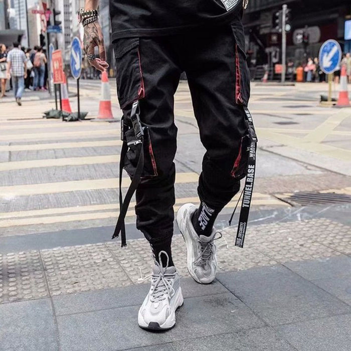 Men's Casual Hip Hop Multi Pockets Sweatpants