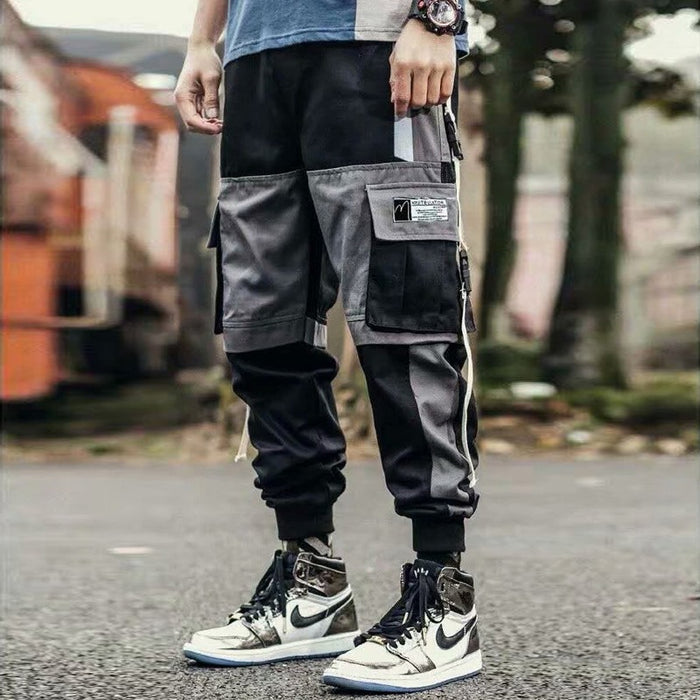 Men's Casual Hip Hop Multi Pockets Sweatpants