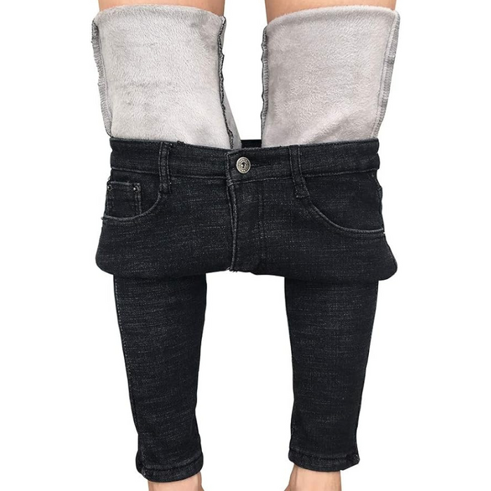 Winter Fleece Lined Women's Stretchable Jeans
