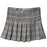 Women High Waist Plaid Pleated Skirt