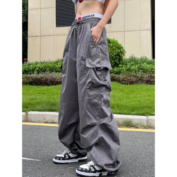 Women Hippie Streetwear Parachute Pants