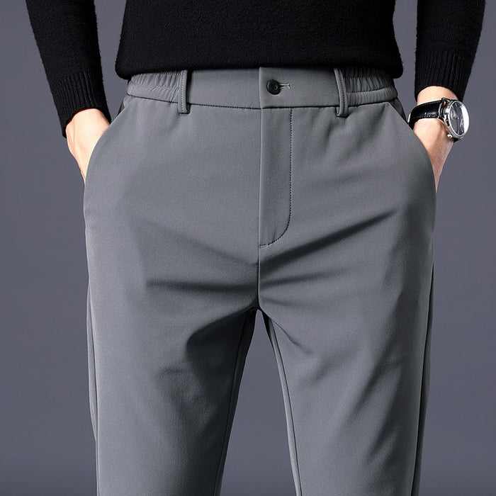 Men's Stretchable Slim Fit Elastic Waist Casual Pants