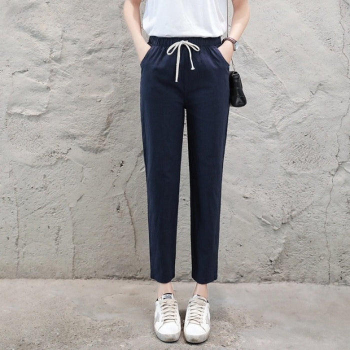 Summer Cotton Linen Pants For Women