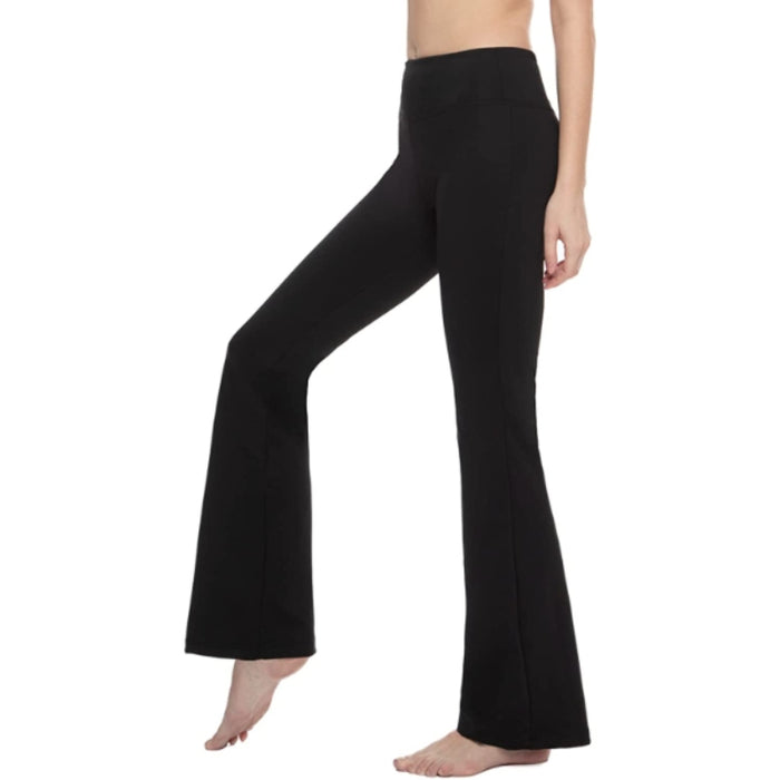 Women's Solid Bootcut Yoga Pants High Waist Stylish Workout Leggings