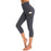 Women's High Waist Capri Yoga Pants Workout Leggings with Pockets For Tummy Control
