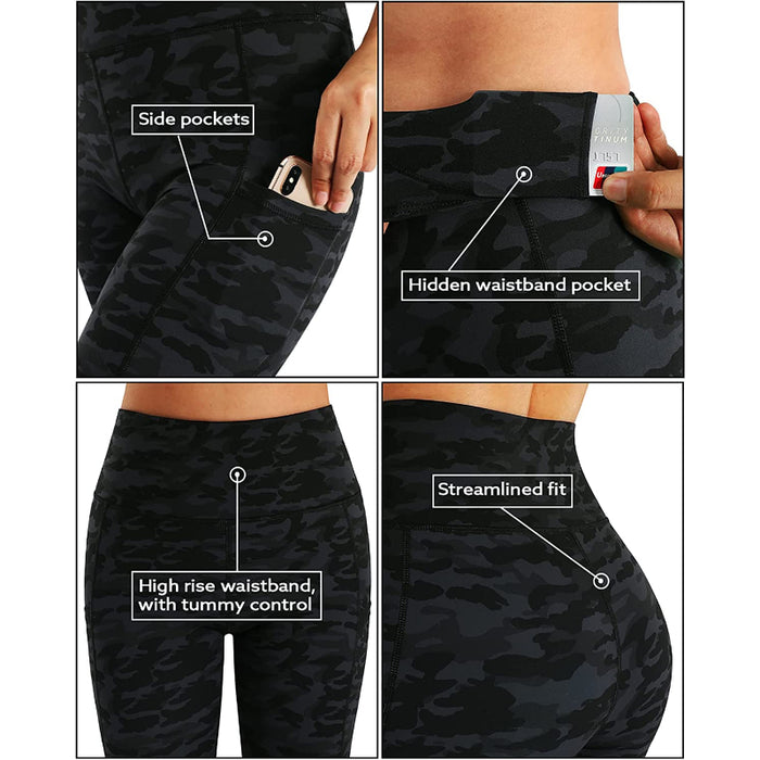 Women's High Waist Yoga Pants Workout Leggings with Pockets For Tummy Control