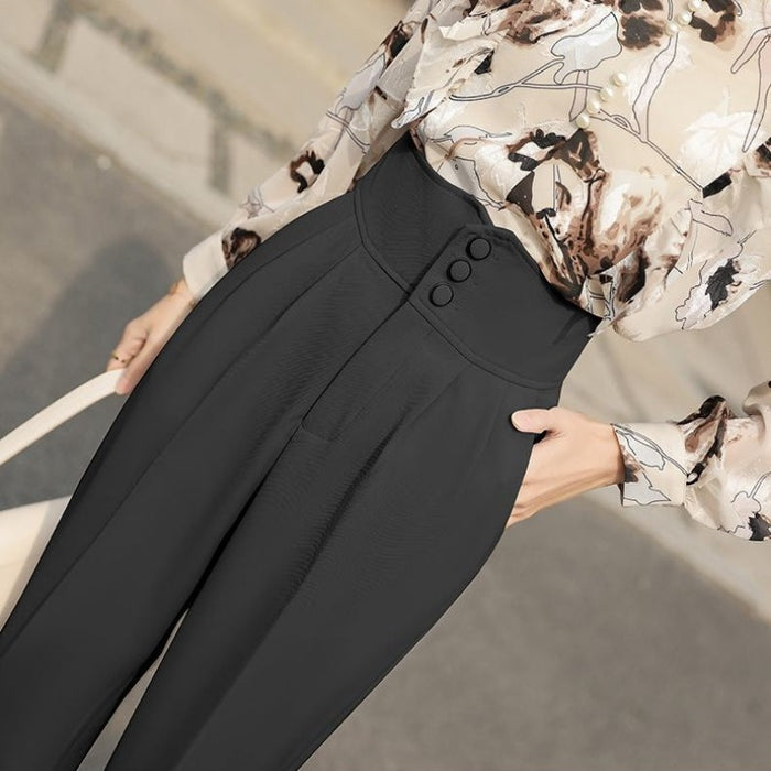 Women's Summer Casual Cropped Suit Pants