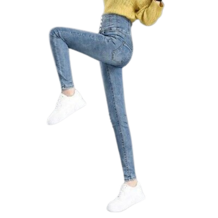 Skinny High Waist Women's Jeans For Winter