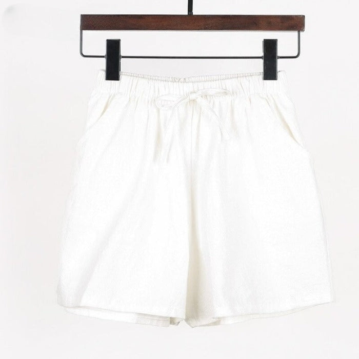 Cotton Linen Shorts For Women