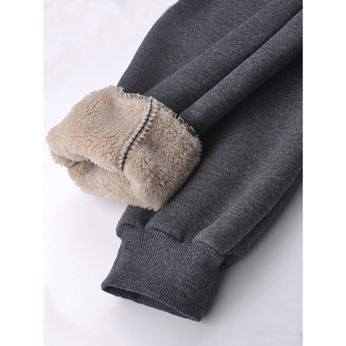 Winter Thick Warm Fleece Sweatpants For Men
