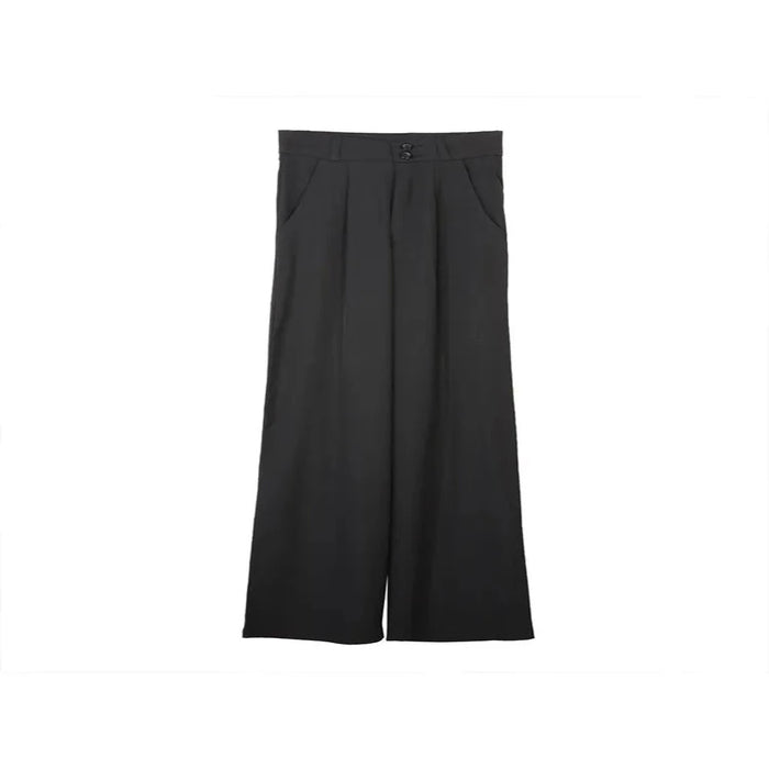 Thin Fabric Classics Straight High Waist Pants