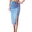 Denim Bodycon Skirt Midi High Waist For Women