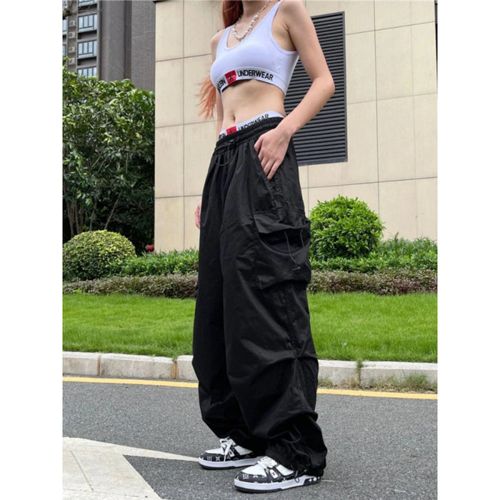 Women Hippie Streetwear Parachute Pants