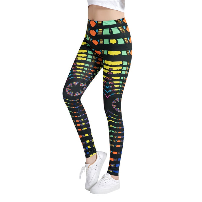 Multicolor Design Leggings