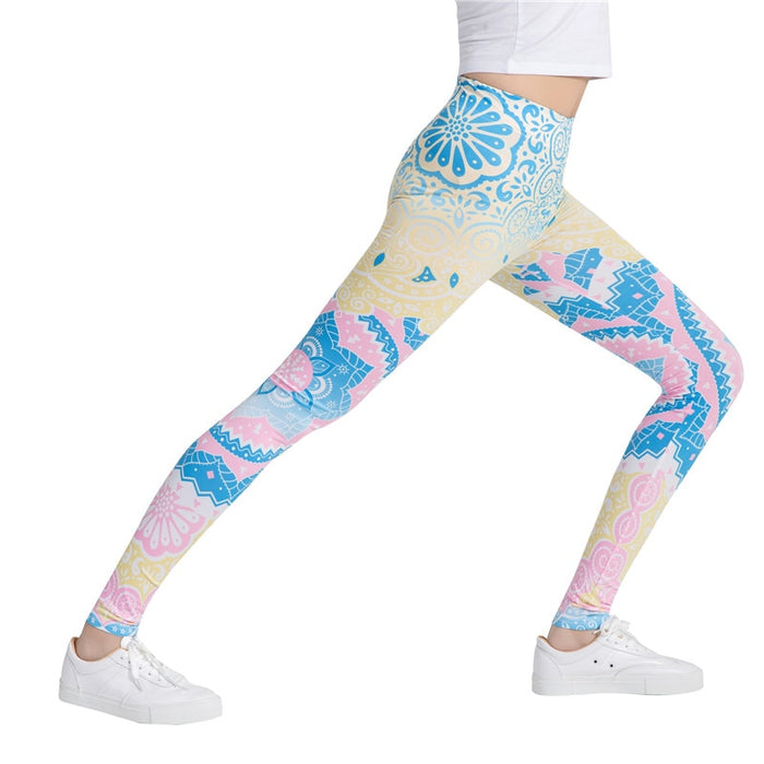 Mandala Fashion Colorful Print Leggings