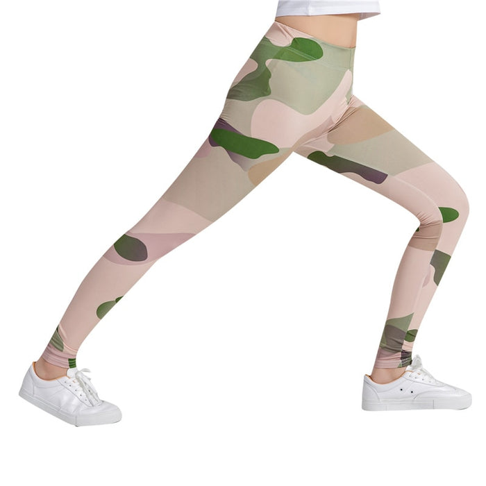 Camouflage Colorful Print Leggings