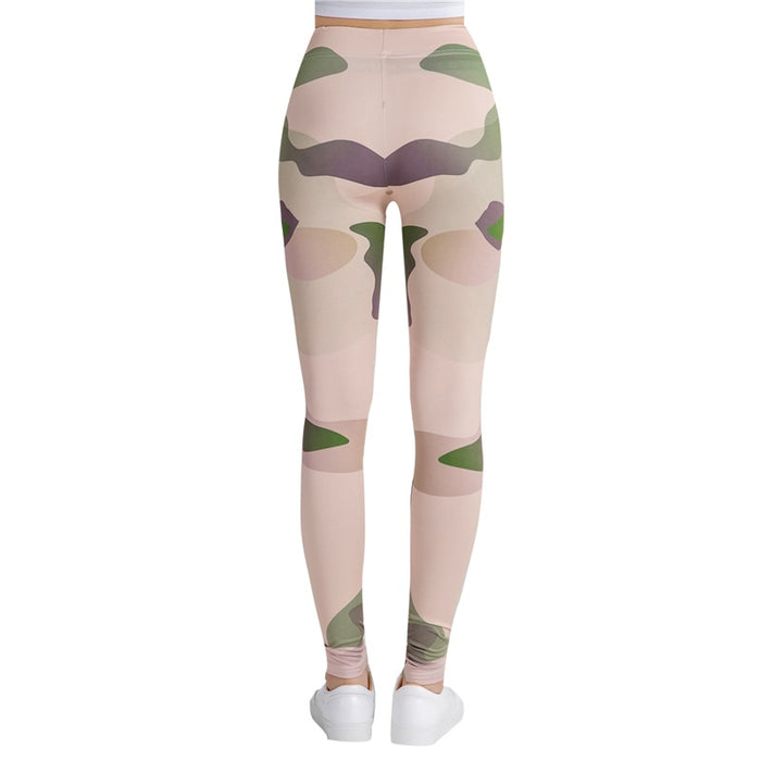 Camouflage Colorful Print Leggings