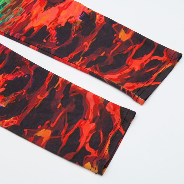 Hot Lava Colorful Print Leggings