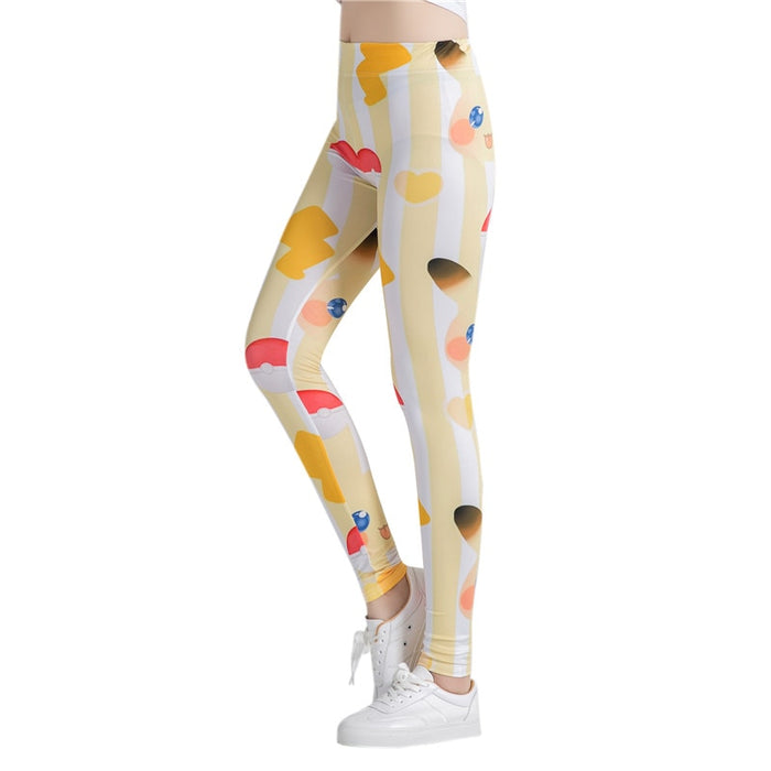 Pastel Pikachu Printed Leggings