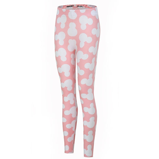 Bright Pink 3D Mouse Leggings