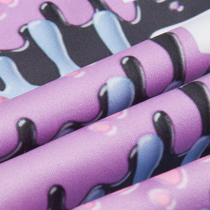 Paint Outflow Scrawl Colorful Print Leggings