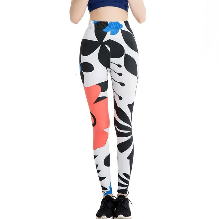 Cartoon Figure Colorful Print Leggings