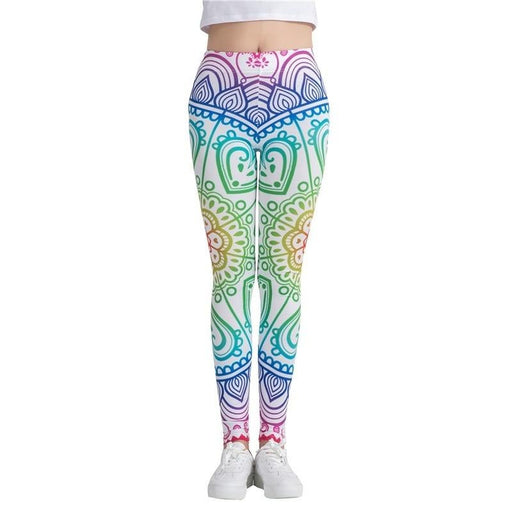 Multicolor Mandala Printed Leggings