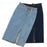 Denim Bodycon Skirt Midi High Waist For Women