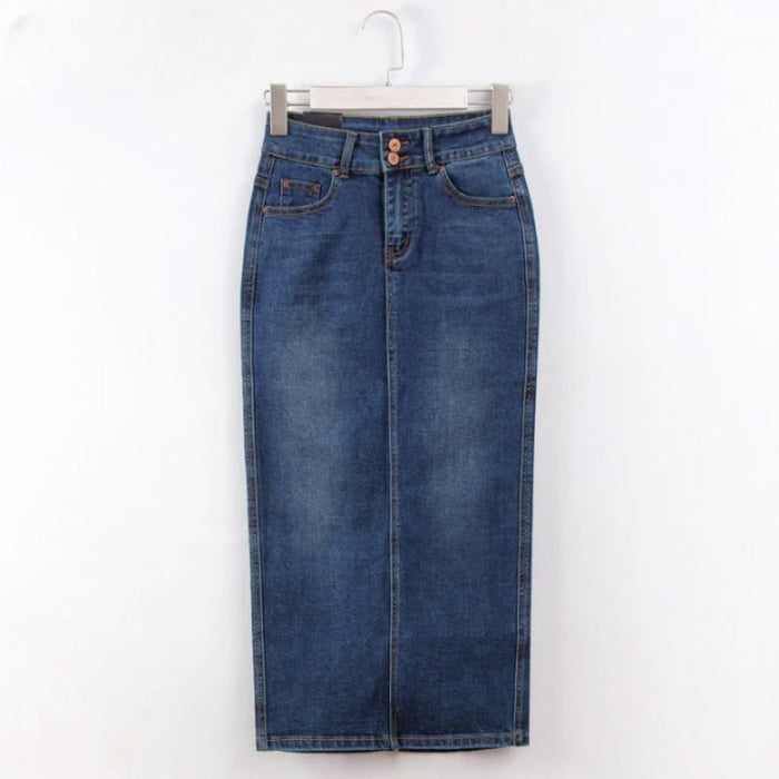 Women's Denim Long Jeans Skirts - High-Quality, Long Length, Comfortable Fit