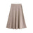 Women's Office Wear Pleated Knit Midi Skirt