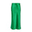 Solid Colors Satin Silk Skirt For Women