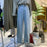 Wide High Waisted Cowboy Pants For Women